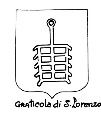 Imagen del término heráldico: Graticola di S.Lorenzo
